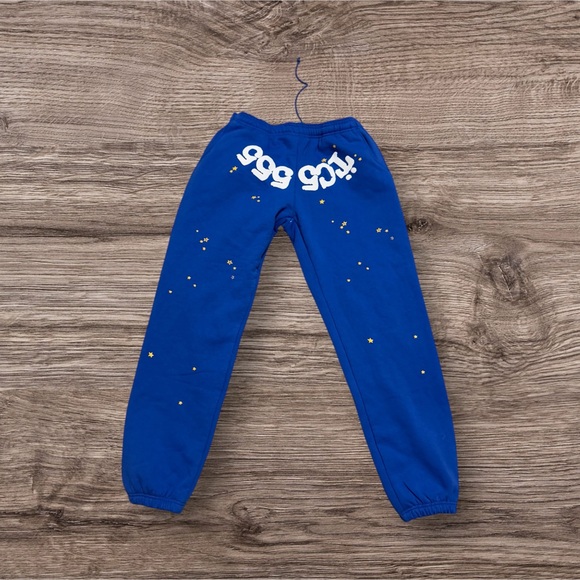 Blue Kids Joggers with Star Print